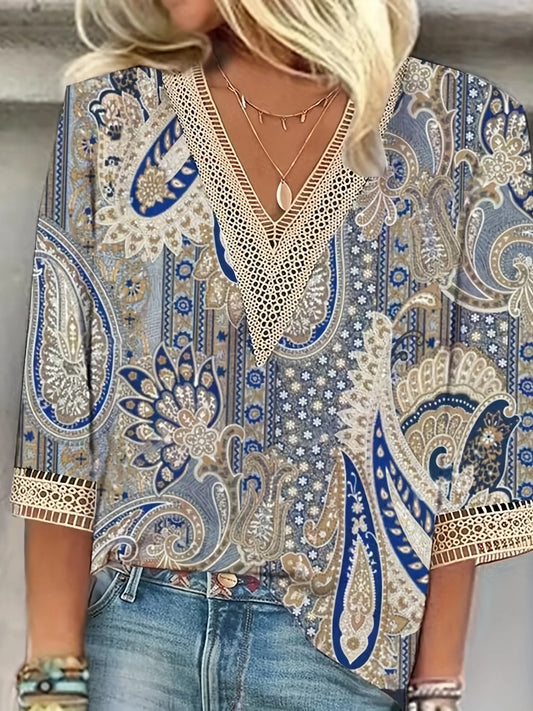 Nela | Elegante blouse met speelse print