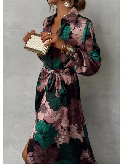 Mareen | Elegante jurk met bloemenprint