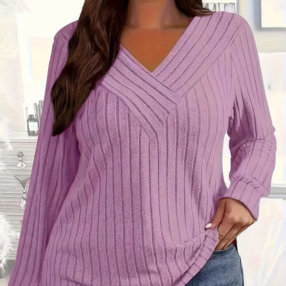 Louise | Geribbelde Lange Mouwen Top