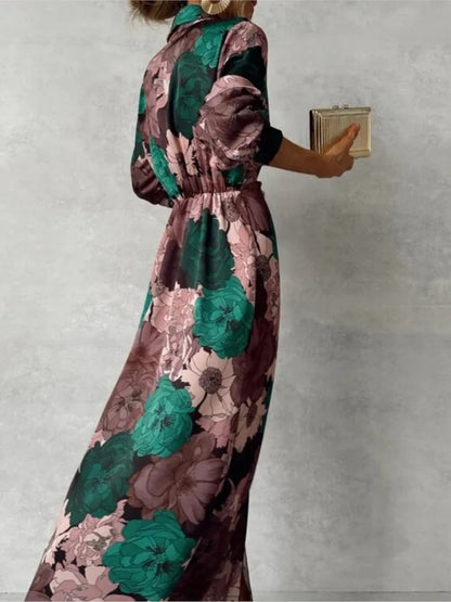 Mareen | Elegante jurk met bloemenprint