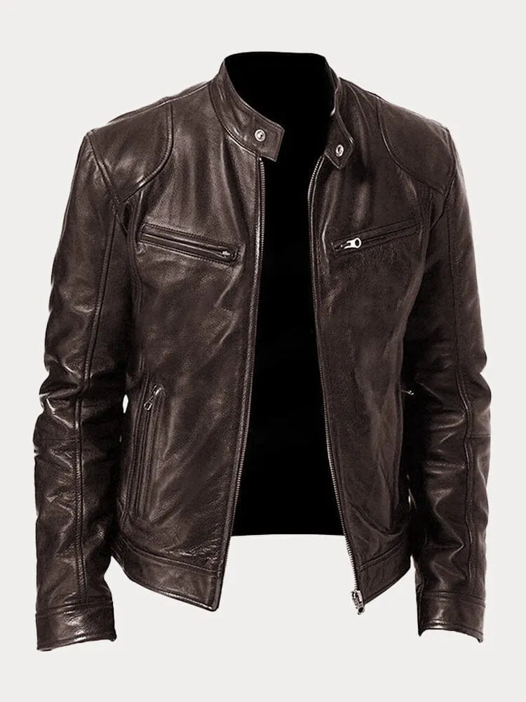 Jerald | Casual leren jack