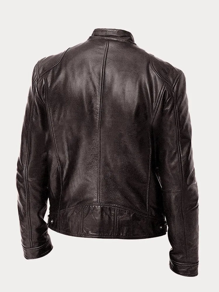Jerald | Casual leren jack