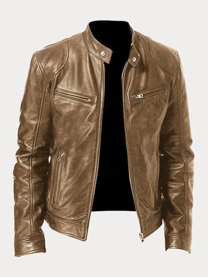 Jerald | Casual leren jack