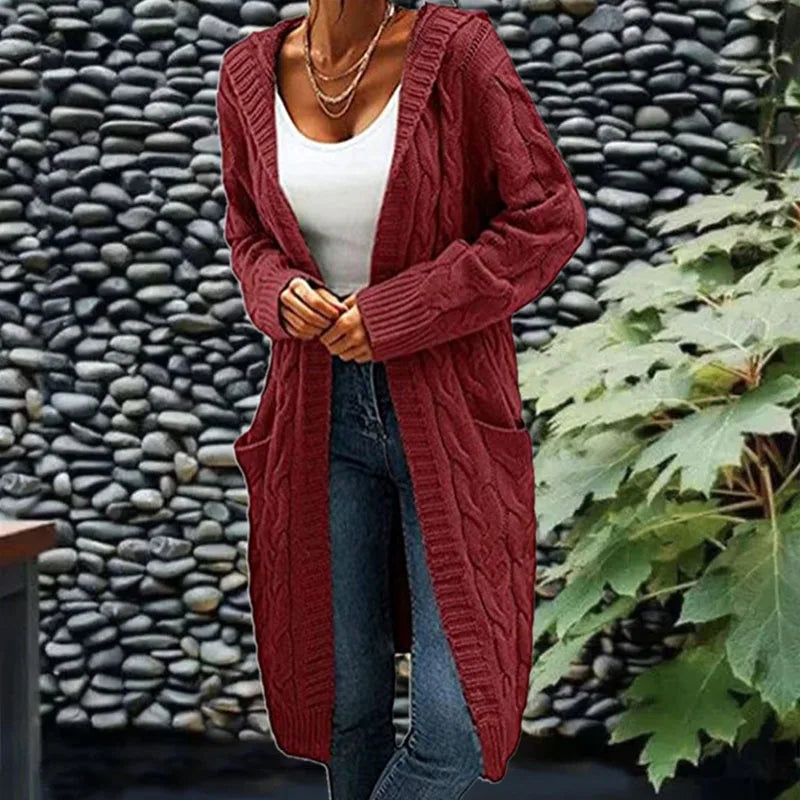 Ruby | Lange gebreide cardigan van hoge kwaliteit