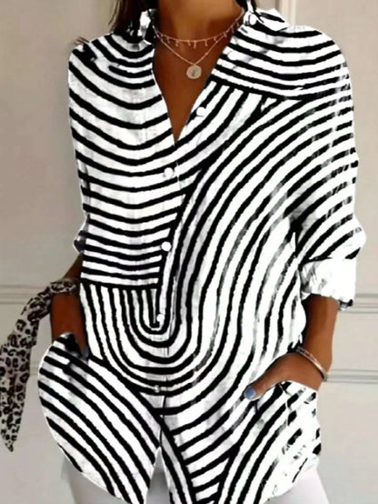 Kamila | Chique gestreepte blouse
