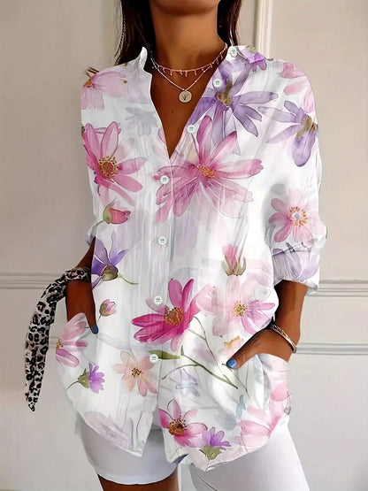 Annika | Kleurrijke blouse met speelse print