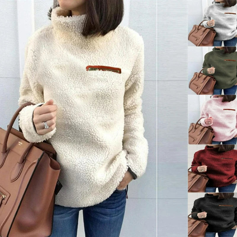 Elena | Turtleneck trui met ritssluiting voor dames