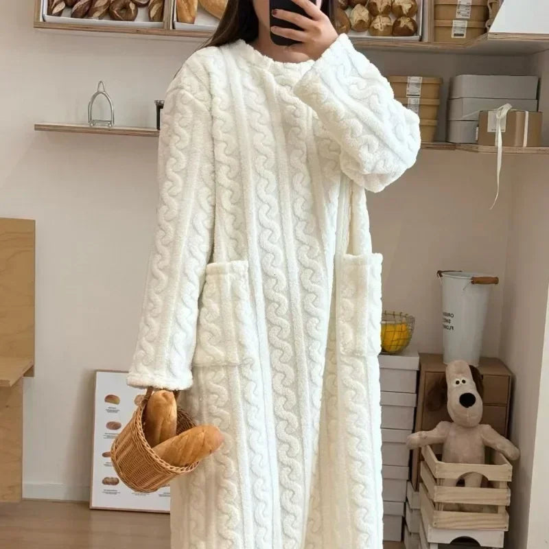 Eunice | Gezellige Pocket Nachtkleding Jurk