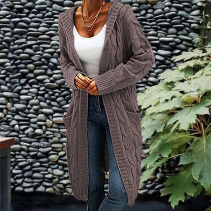 Ruby | Lange gebreide cardigan van hoge kwaliteit