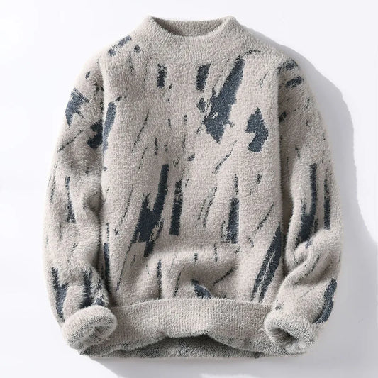 Raf | Zachte trui met artistieke print