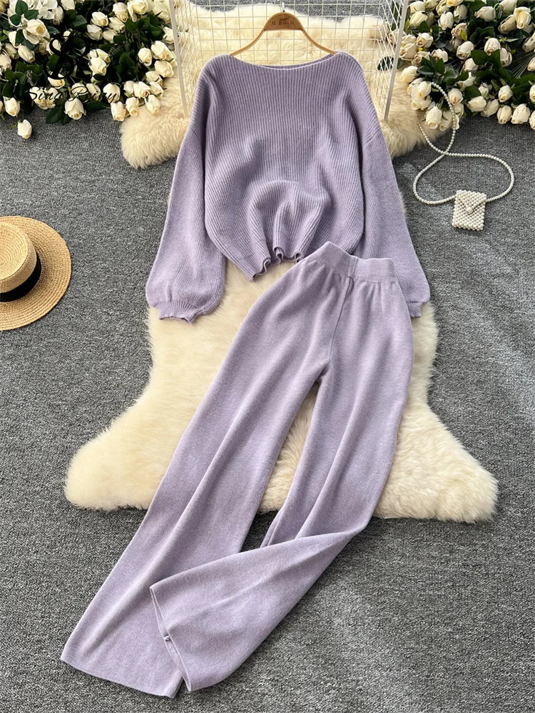 Mila | Elegante Trui & Broek Set