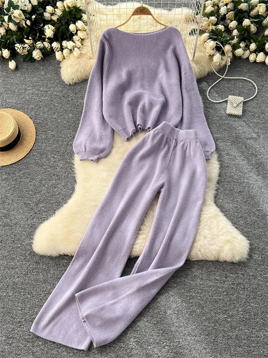 Mila | Elegante Trui & Broek Set