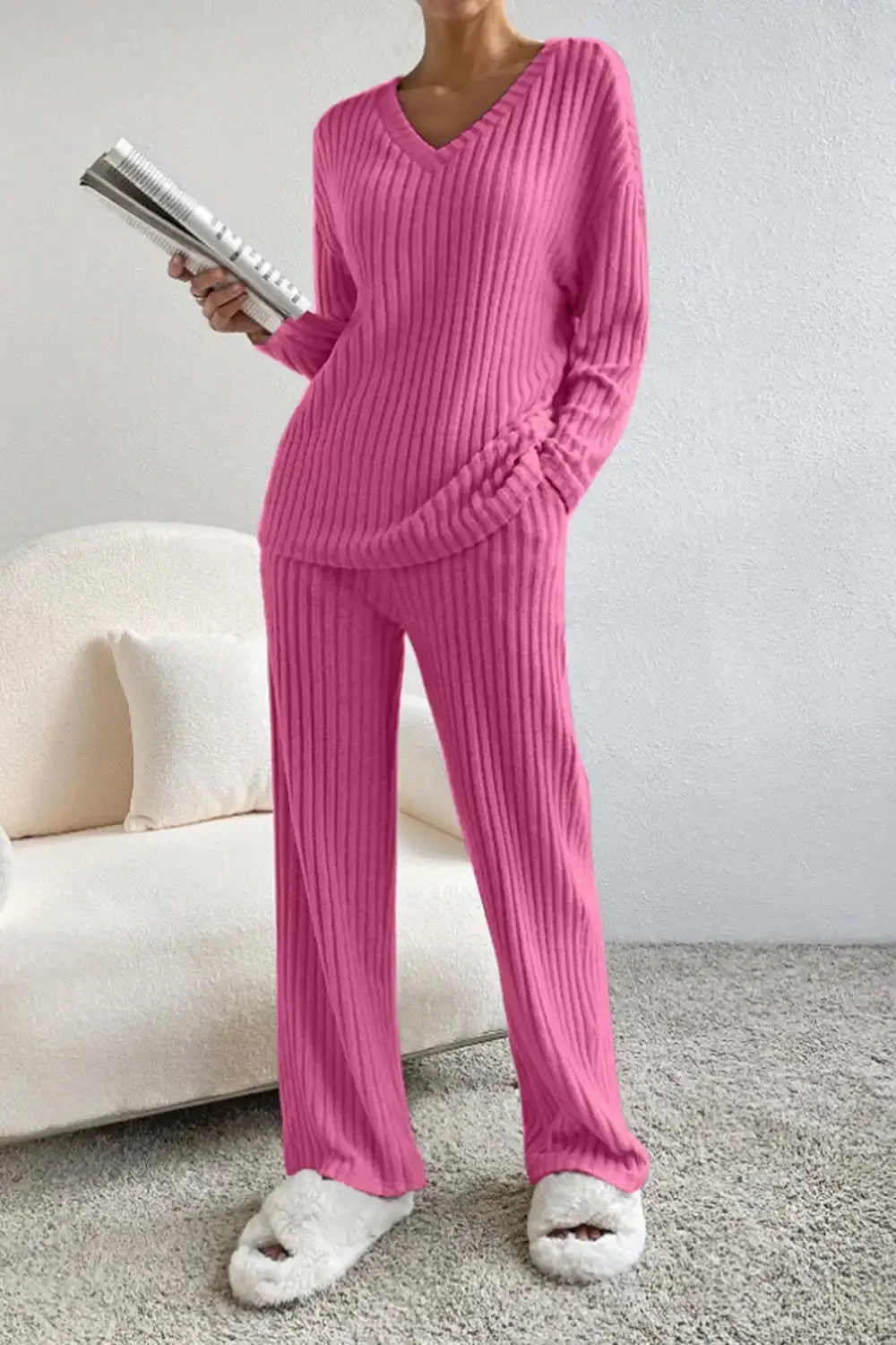 Orletta | Comfortabele loungeset met V-hals
