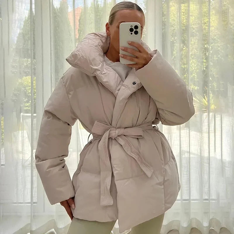 Theresa | Winterparka's met dikke opstaande kraag