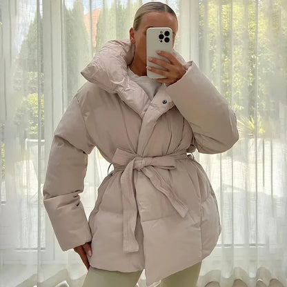 Theresa | Winterparka's met dikke opstaande kraag