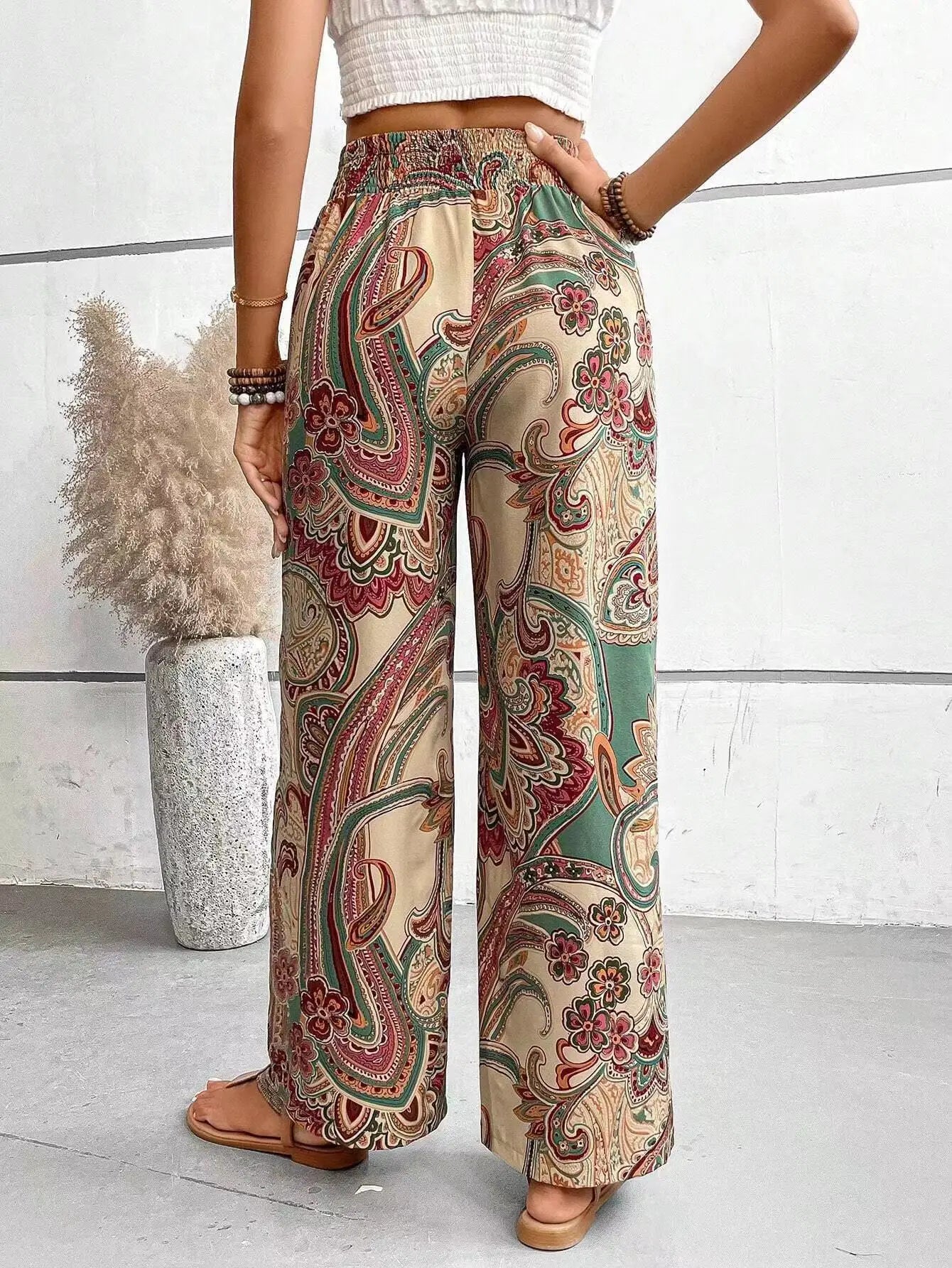 Analyn | Bohemian wijdvallende broek