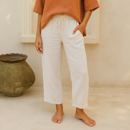 Eloise | Zomerse broek met linnen