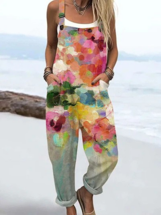 Indie | Abstracte Waterverf Overalls