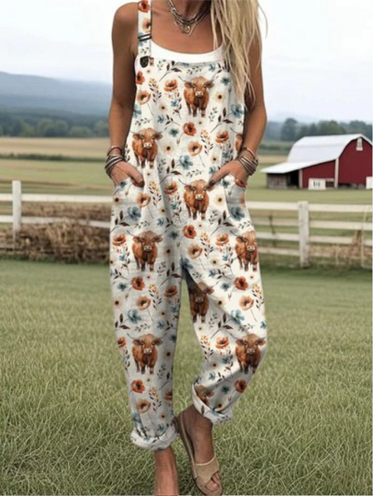 Harlow | Hoogland Koe Bloemen Overalls