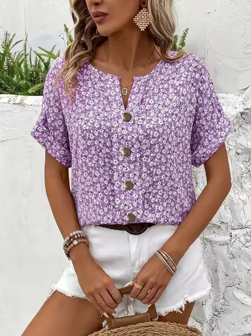 Verna | Chique blouse met bloemenprint