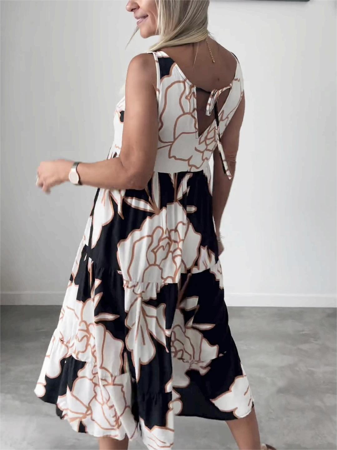 Gwendolyn | Elegante mouwloze maxi-jurk