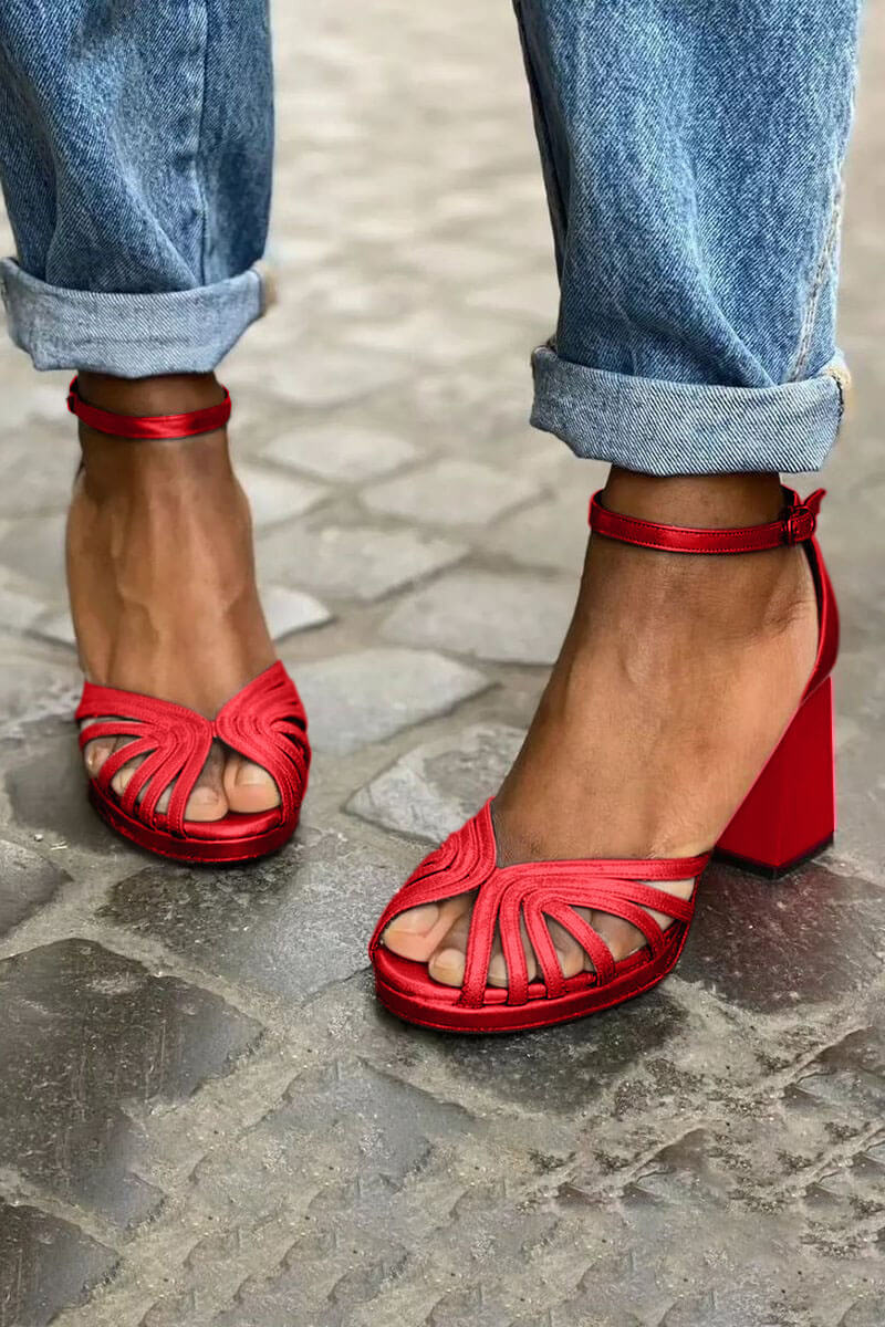 LUMA | Elegante Metallic Hakken Sandalen met Fluorescerende Hak voor een Unieke Stijl