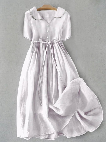 Isla - Elegante Jurk met Middellange Mouwen