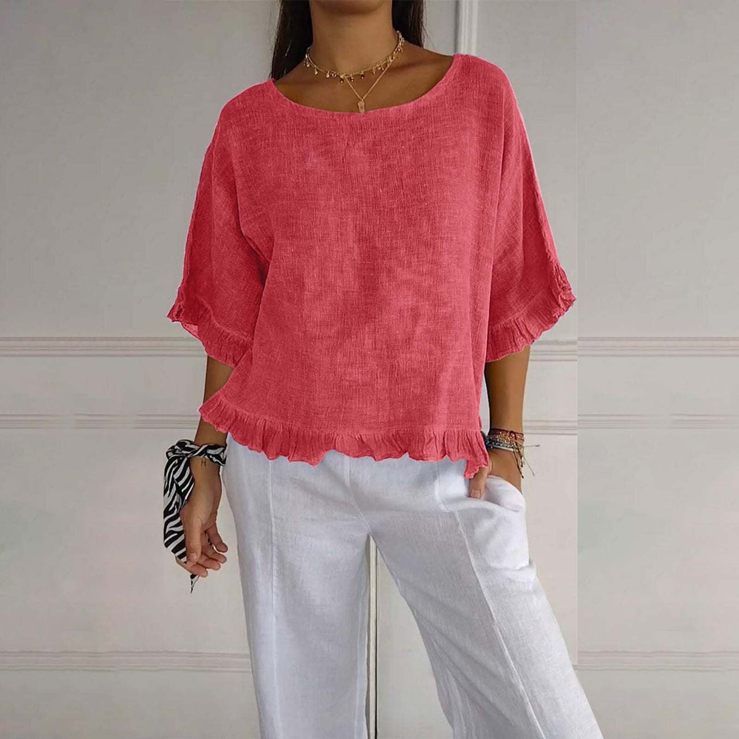 Chique, lichte zomerblouse
