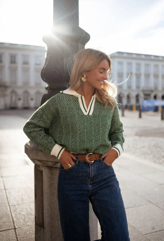 Ella | Stijlvolle trui met retro touch