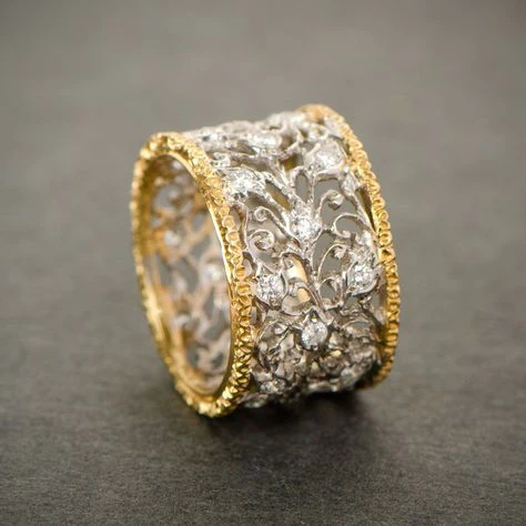 Ivy Ring met Vintage Zirkonium