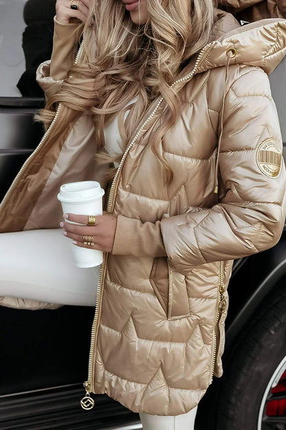 Astrid  | Elegante winterjas met capuchon en voering
