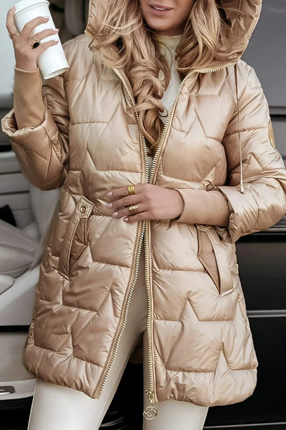 Astrid  | Elegante winterjas met capuchon en voering