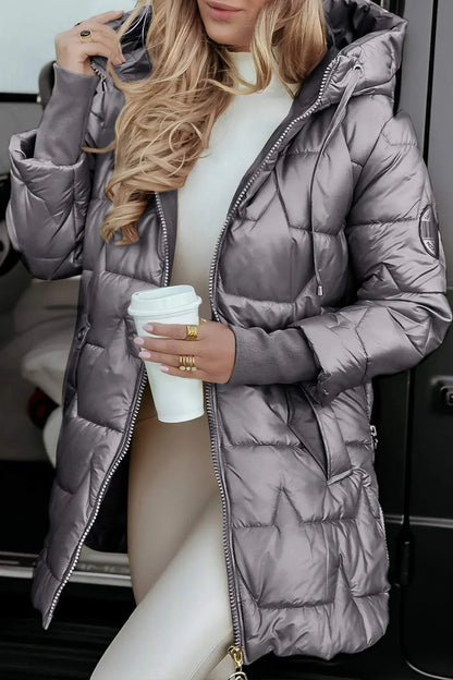 Astrid  | Elegante winterjas met capuchon en voering