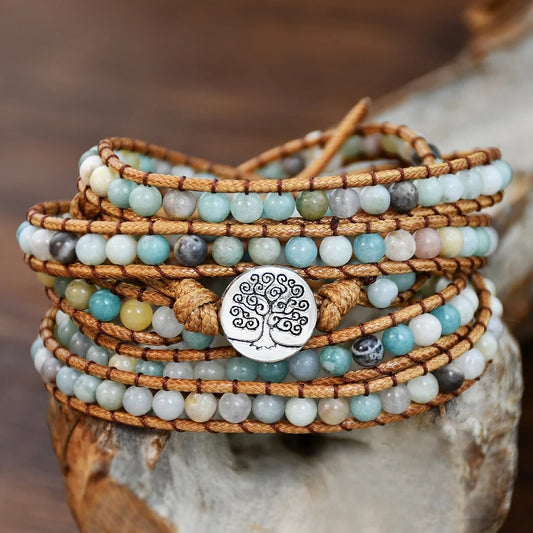 Louisa | 5-laags Bohemian Wikkelarmband