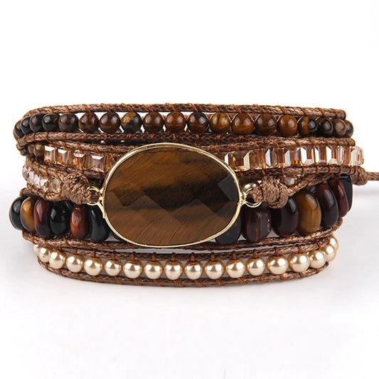 Dina | Bohemian Wikkelarmband