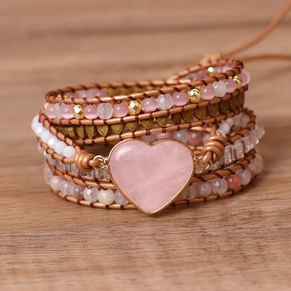 Amélie | Hartvormige Kralen Bohemian Armband