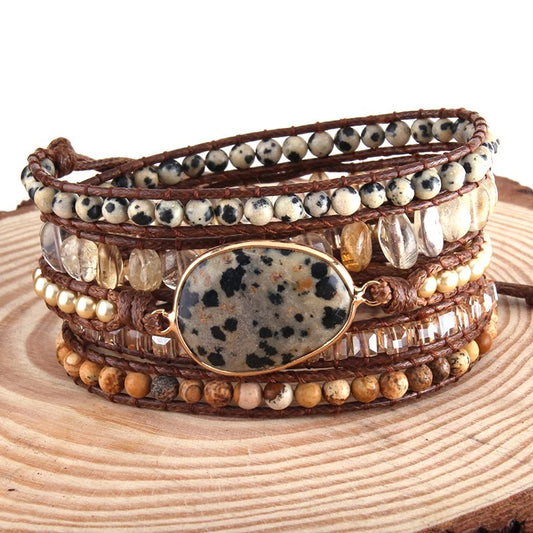 Veerle | Bohemian Wikkelarmband