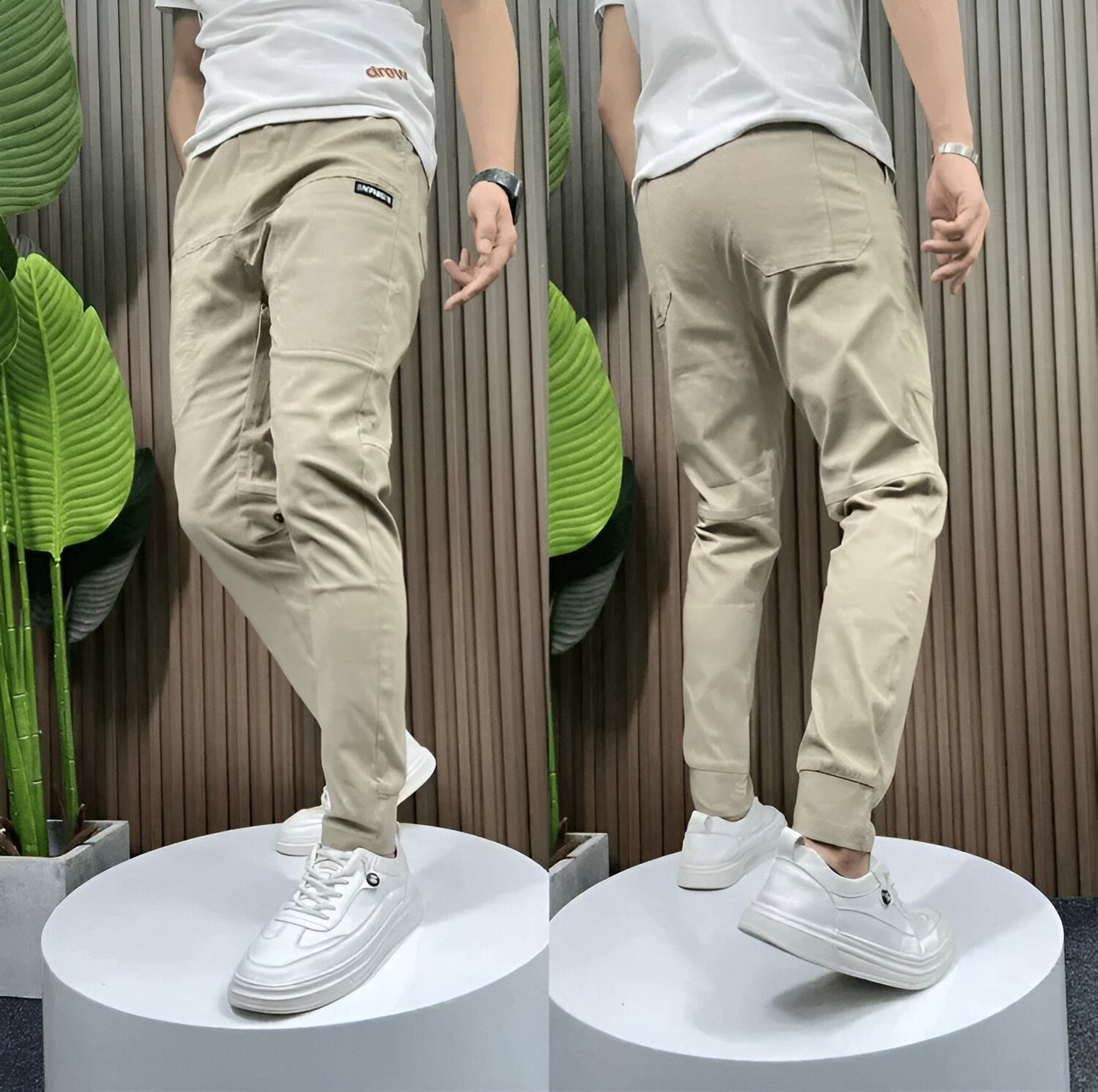 Vincent | Rekbare cargo broek (1+1 gratis)