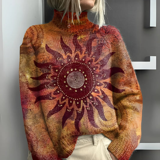 Liv | Tribal trui met zonneprint