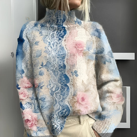 Lara | Trui met elegant bloemenpatroon