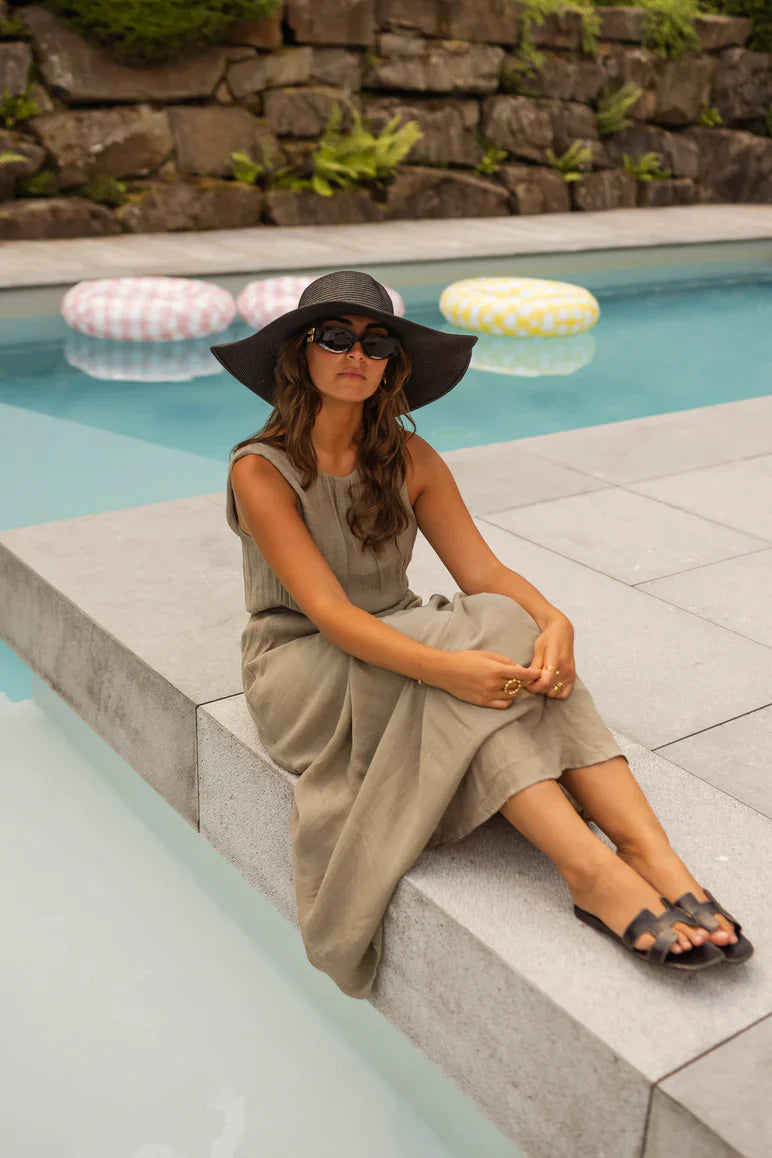 Sarah™ | Het Zomerkleed in elegant Khaki