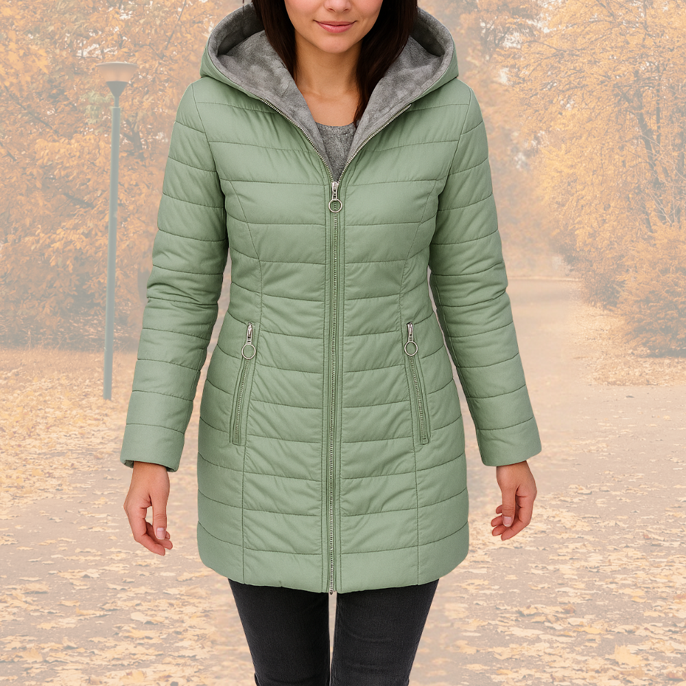 Senna | Elegante Parka Met Pluche Voering