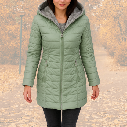 Senna | Elegante Parka Met Pluche Voering