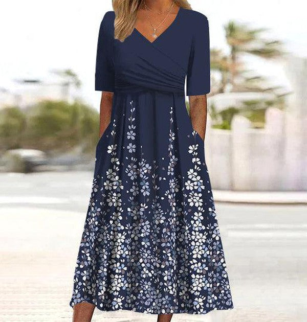 Susannah | Elegante maxi-jurk met bloemendetail