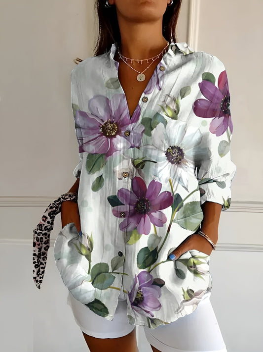 Avril | Blouse met speelse print