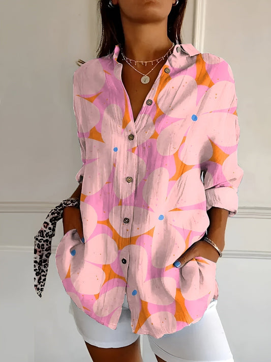 Avril | Blouse met speelse print