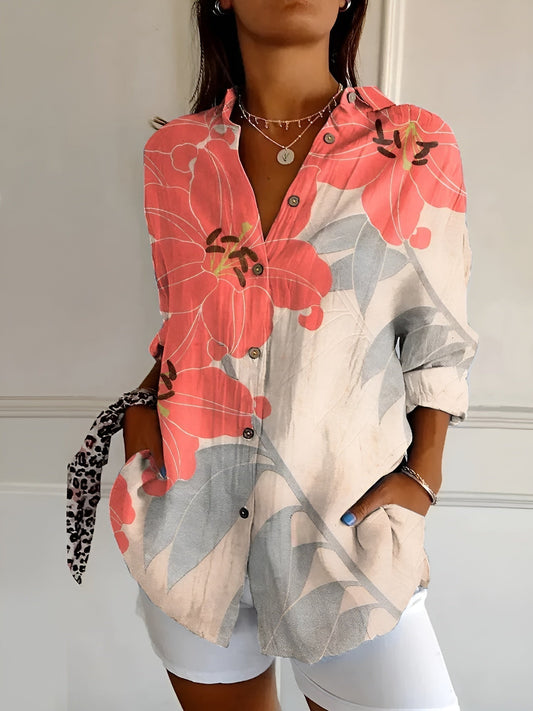 Avril | Blouse met speelse print