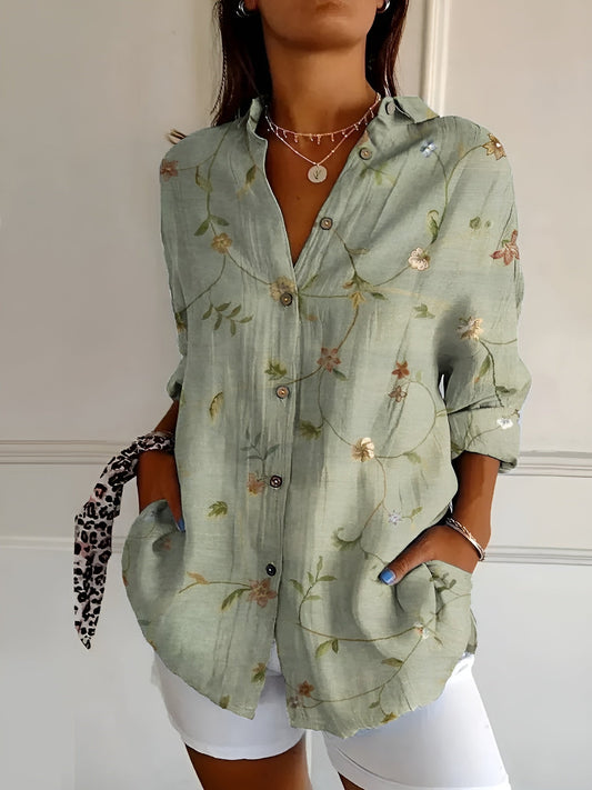 Avril | Blouse met speelse print
